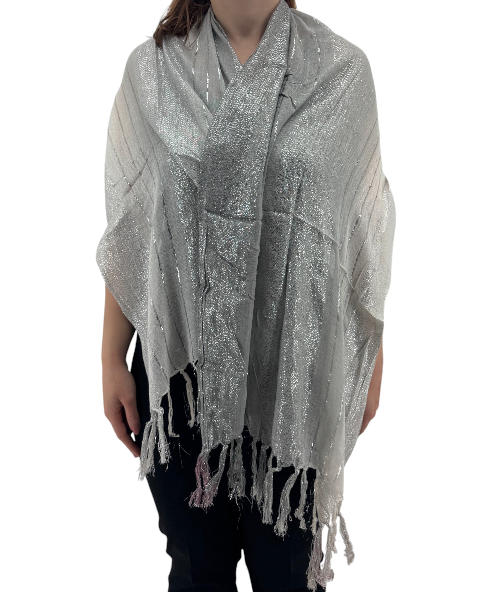 JB016 METALLIC GRADATION SCARF – The Clothing Cove