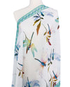 JC0711 PRINT SCARF AQUA DRAGONFLY - 06