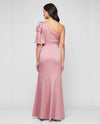 JEANNE ALEXANDER ONE SHOULDER MIKADO 8138066 dusty rose