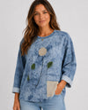 JENNY OCEAN TIE DYE NEUTRAL SWEATSHIRT