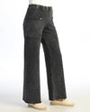 JESS & JANE M143 TERRY PATCH POCKET PANT BLACK