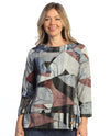 JESS & JANE NB5-2234 ARTISTE HEM BUTTON DETAIL TOP
