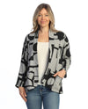 JESS & JANE UB1-2231 CELESTE PRINTED BRUSHED JACKET
