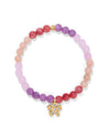 BRIGHTON JF0238 ENCHANTING FLOWER GOLD STRETCH BRACELET