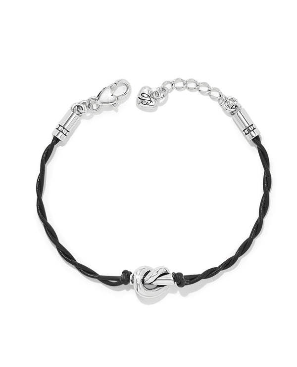 BRIGHTON JF038B INTERLOCK SINGLE KNOT BRACELET BLACK