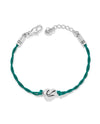 BRIGHTON JF038D INTERLOCK SINGLE KNOT BRACELET GREEN