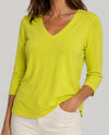 JILLANOVA 1122 CITRON 3/4 SLEEVE neon green
