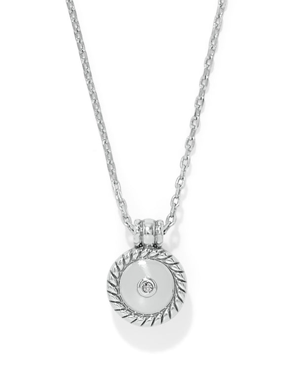 BRIGHTON JM0134 ILLUMINA CELESTE DOME SILVER NECKLACE
