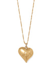 BRIGHTON JM7490 GOLD TRUST YOUR JOURNEY HEART NECKLACE