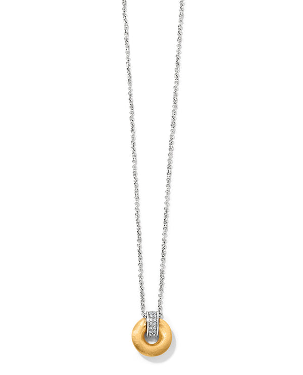 BRIGHTON JM7585 MERIDAN GEO ROUND MINI NECKLACE