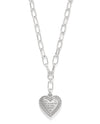 BRIGHTON JM7612 MOSAIC HEART 2 TONE NECKLACE