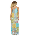 YAK & YETI 25196 PATCH FLORAL MAXI DRESS MULTI