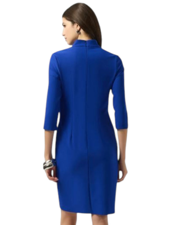 JOSEPH RIBKOFF 253131 SHEATH WRAP DRESS BACK