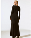 JOSEPH RIBKOFF 243706 MERMAID MAXI DRESS black