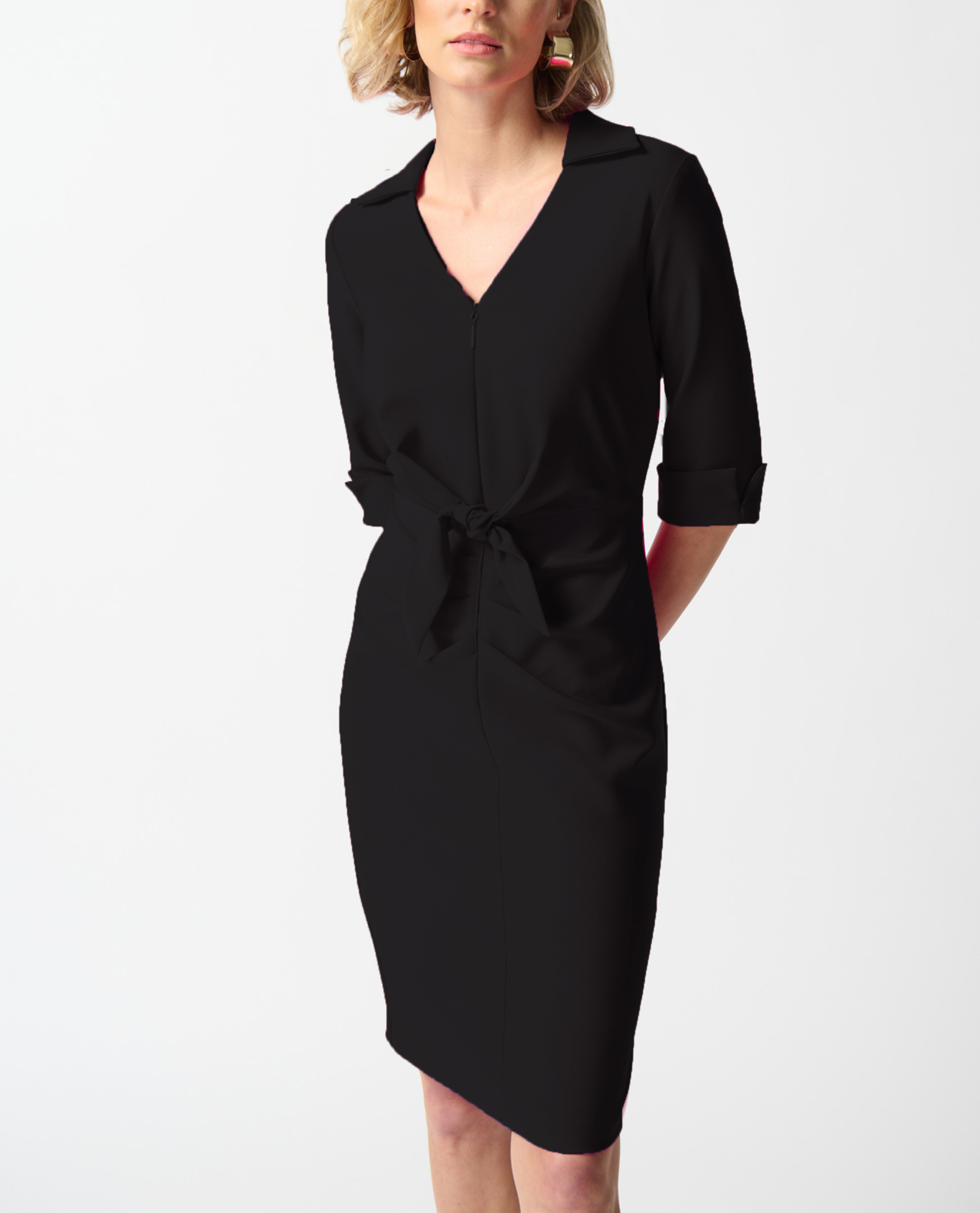 JOSEPH RIBKOFF 242011 SHEATH TIE FRONT | Joseph Ribkoff Dress – The ...