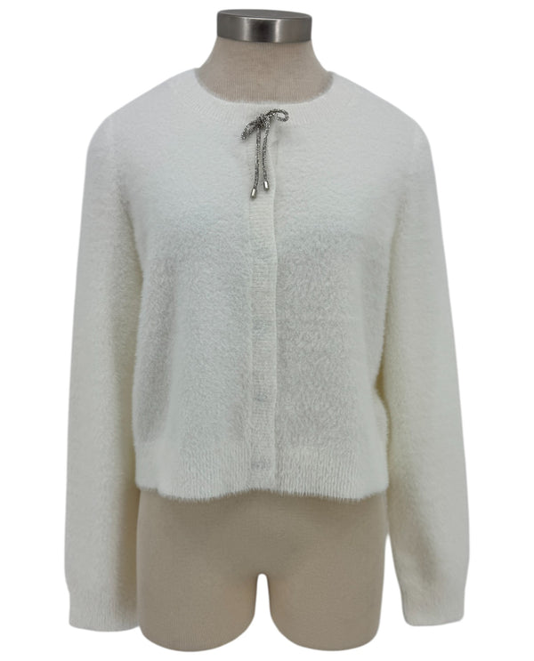 JOSEPH RIBKOFF 254955 L/S RHINESTONE CREW NECK CARDI