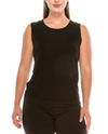 JOSTAR 2011BN SCOOP NECK SOLID TANKTOP BLACK