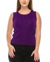 JOSTAR 2011BN SCOOP NECK SOLID TANKTOP PURPLE