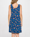JOSTAR 7003HT PRINT TANK DRESS NAVY
