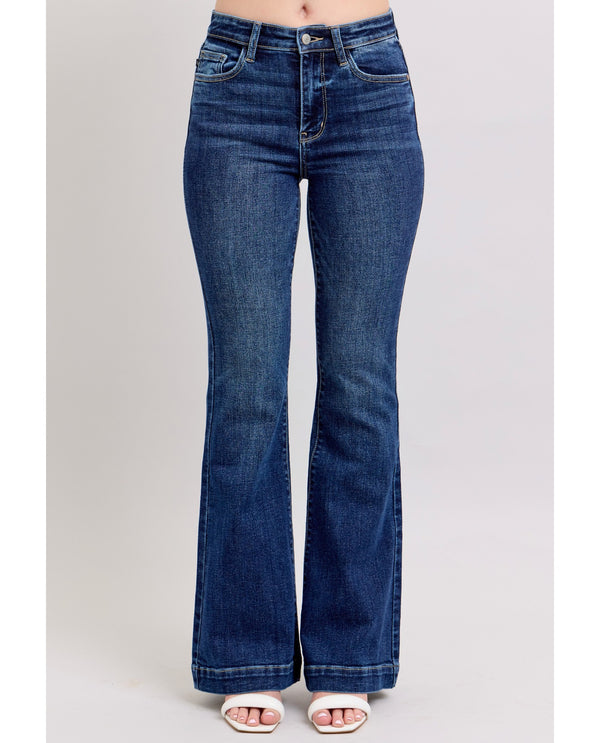 JUDY BLUE 82637REG HW TROUSER FLARE