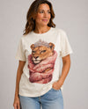 J COONS LION PINK FUR W/ CROWN T-SHIRT