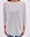 KEREN HART 32048 SEQUIN PULLOVER ivory