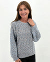 KEREN HART 39096 BLUE KNIT SWEATER cool blue