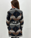 KEREN HART 69024A AZTEC JACKET NAVY BACK