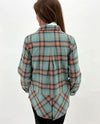 KEREN HART 79003B PLAID FLANNEL teal back