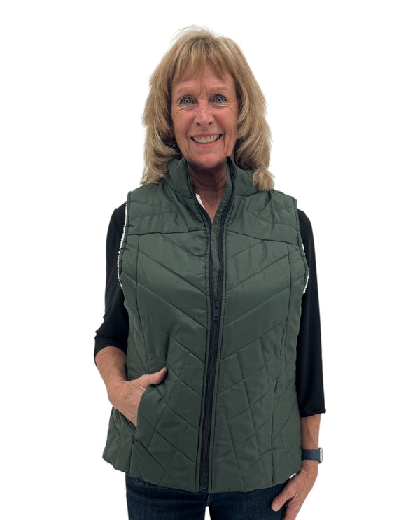 KEREN HART 9011 SHERPA LINED VEST