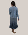 KOMAROV CLC11458SO 2 PIECE OMBRE DRESS/JACKET SET LAVENDER BLUE OMBRE