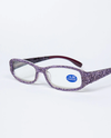 LANGLEY RECTANGULAR BLING READER G0539 PURPLE