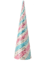 LARGE GLITTER ICED STRIPED CONE TREE MTX73569