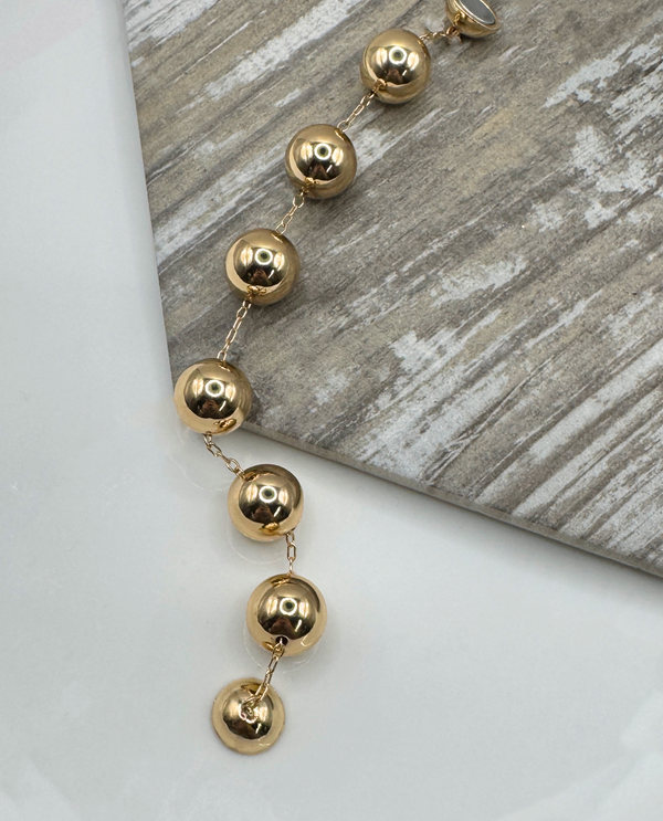 LARGE MAGNETIC BALL BRACELET MB1170 GOLD