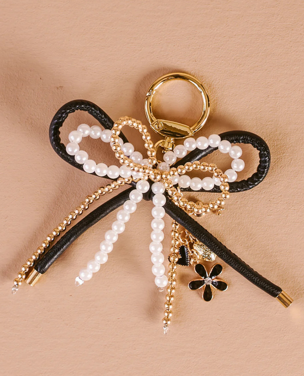 LAYERED BOWS BAG CHARM WSDE-BAGCHM0LBW-LUX