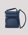 LEATHER CROSSBODY 5 ZIPPER RM-004L NAVY