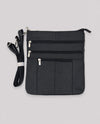 LEATHER CROSSBODY LARGE RM-603 BLACK