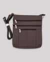 LEATHER CROSSBODY LARGE RM-603 BROWN