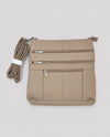 LEATHER CROSSBODY LARGE RM-603 CREAM