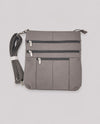 LEATHER CROSSBODY LARGE RM-603 GREY