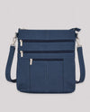 LEATHER CROSSBODY LARGE RM-603 NAVY