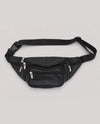 LEATHER SLING/FANNY PACK 3077 BLACK