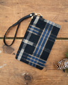 LINED WRISTLET BLK/BLUE PLAID