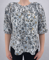 LINKS 43G9P 3/4 SLV FLORAL TOP