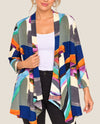 LIOR DK-07L 95  BOLD PRINT OPEN CARDI