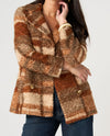 LIVERPOOL LM1D31C96 DOUBLE BREASTED PEACOAT nutmeg multi