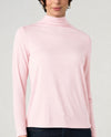 LIVERPOOL LM8829VMK LONG SLEEVE MOCK NECK KNIT TOP pink