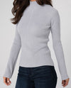 LIVERPOOL LM8L16ST25 LONG SLEEVE TURTLENECK SWEATER soft grey heather