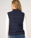 LIVERPOOL LM8L18SR37 REVERSIBLE QUILTED SWEATER VEST navy