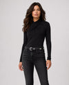 LIVERPOOL LM8L49VMK LONG SLV WRAP NECK KNIT TOP BLACK